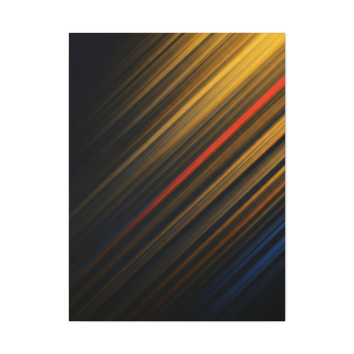 Golden Diagonal Light Abstract Wall Art & Canvas Prints