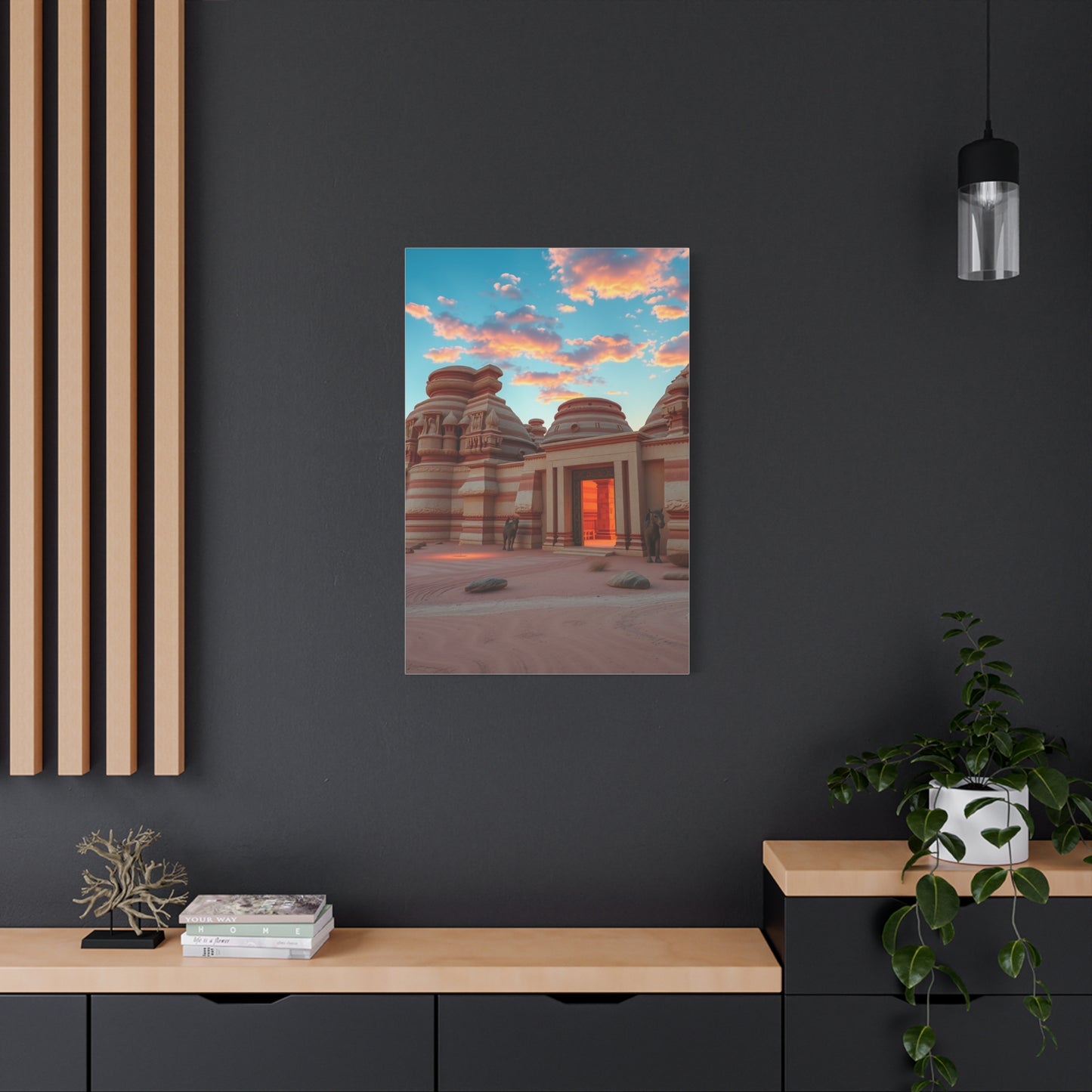 Sunlit Oasis Tableau Wall Art & Canvas Print
