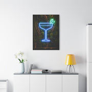 Moss Neon Cocktail Sculpture Wall Art & Canvas Print