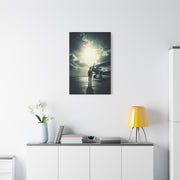 Lone Pilot and Aircraft Reflection Wall Art & Canvas Prints