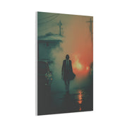 John Wick Foggy Street Walk Movie Poster Wall Art & Canvas Print