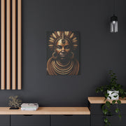 Golden Tribal Empress Portrait Wall Art & Canvas Prints