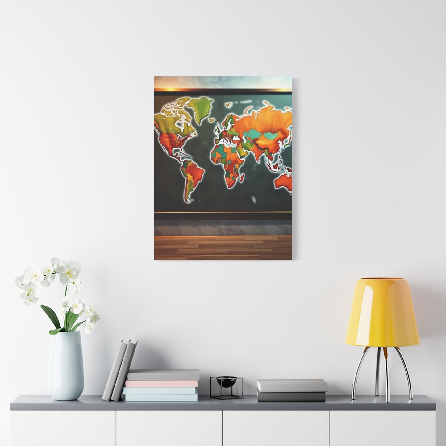 Masterpiece World Map Art Vision Wall Art & Canvas Print