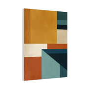 Mid Century Modern Geometric Color Block Wall Art & Canvas Print