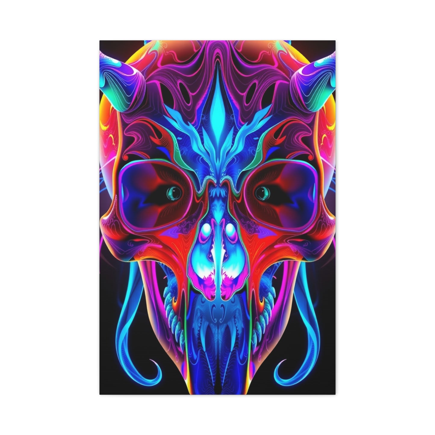 Collection 3D Trippy Skull Art By Ali Gulec Art Wall Art & Canvas Print