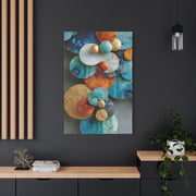 Overlapping Multicolor Metal Circles Wall Art & Canvas Print