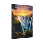 Waterfall at Golden Horizon Wall Art & Canvas Prints