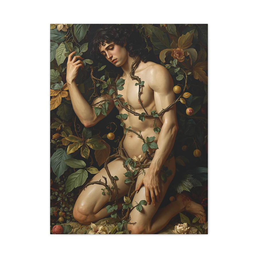 Classical Garden Male Figure Wall Art & Canvas Print