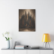 Forest Wildlife Silhouette Scene Trees Wall Art & Canvas Print