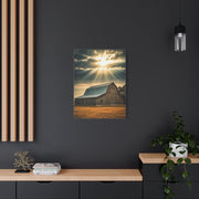 Sunbreak Over the Old Barn Wall Art & Canvas Prints