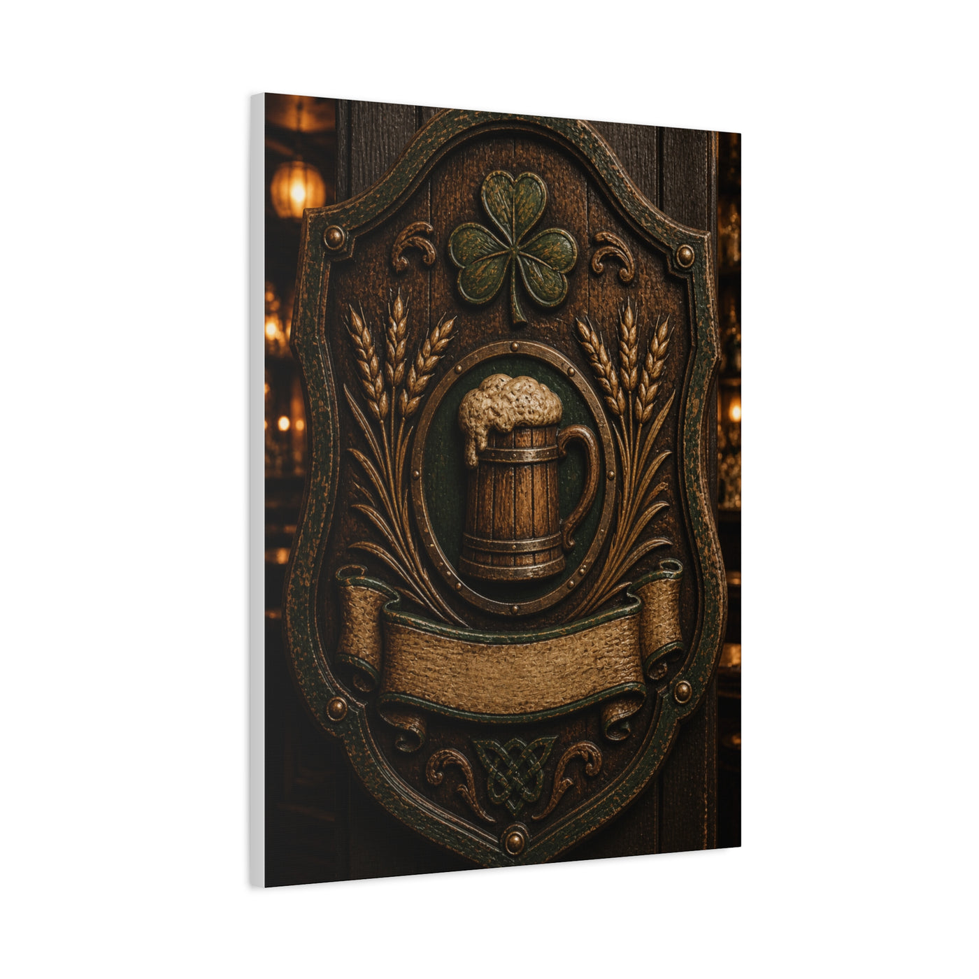 Irish Pub Heritage Crest Wall Art & Canvas Print