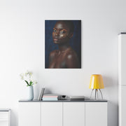 Minimal Gold Highlight Portrait Wall Art & Canvas Print