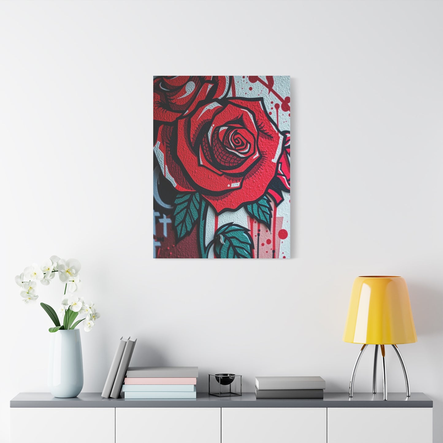Elegant Urban Floral Canvas Wall Art & Canvas Print