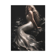 Pearl Ivory Mermaid Portrait Wall Art & Canvas Print