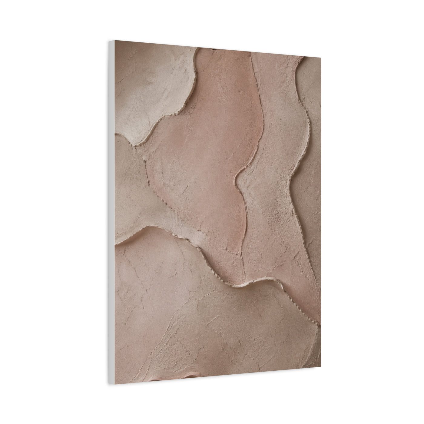 Wabi-Sabi Pink Blush Plaster Texture Wall Art & Canvas Print