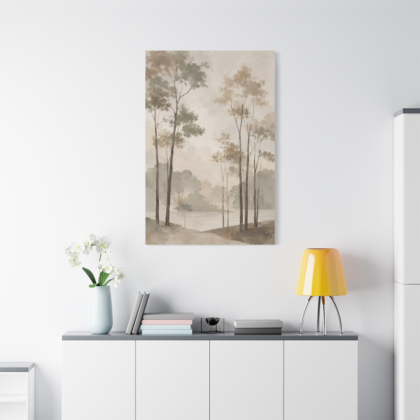 Japandi Minimal Tree Landscape Trees Wall Art & Canvas Print