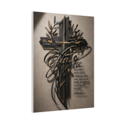 Grace Cross Metal Scripture Wall Art & Canvas Print