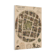 Greenwich Village Illustrated Map Wall Art & Canvas Print