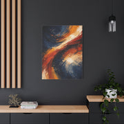 Navy and Terracotta Motion Abstract Wall Art & Canvas Print