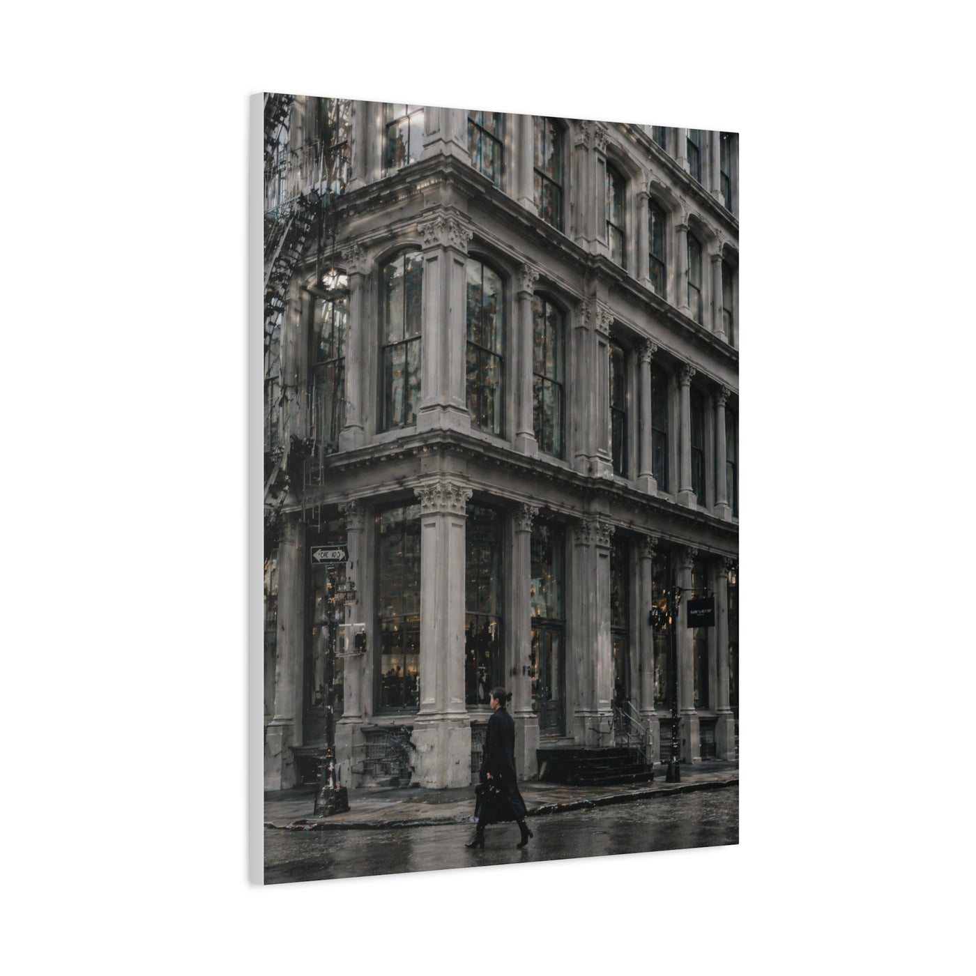 SoHo Cast Iron Corner Study Wall Art & Canvas Print