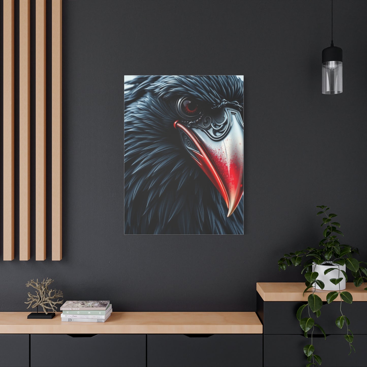 Ebon Sentinel Canvas wall art & canvas print