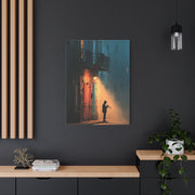 French Quarter Trumpet Silhouette Wall Art & Canvas Print