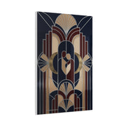 Neo-Deco Geometric Romance Composition Wall Art & Canvas Print