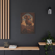 Hand Tooled Bighorn Sheep Southwest Wall Art & Canvas Print