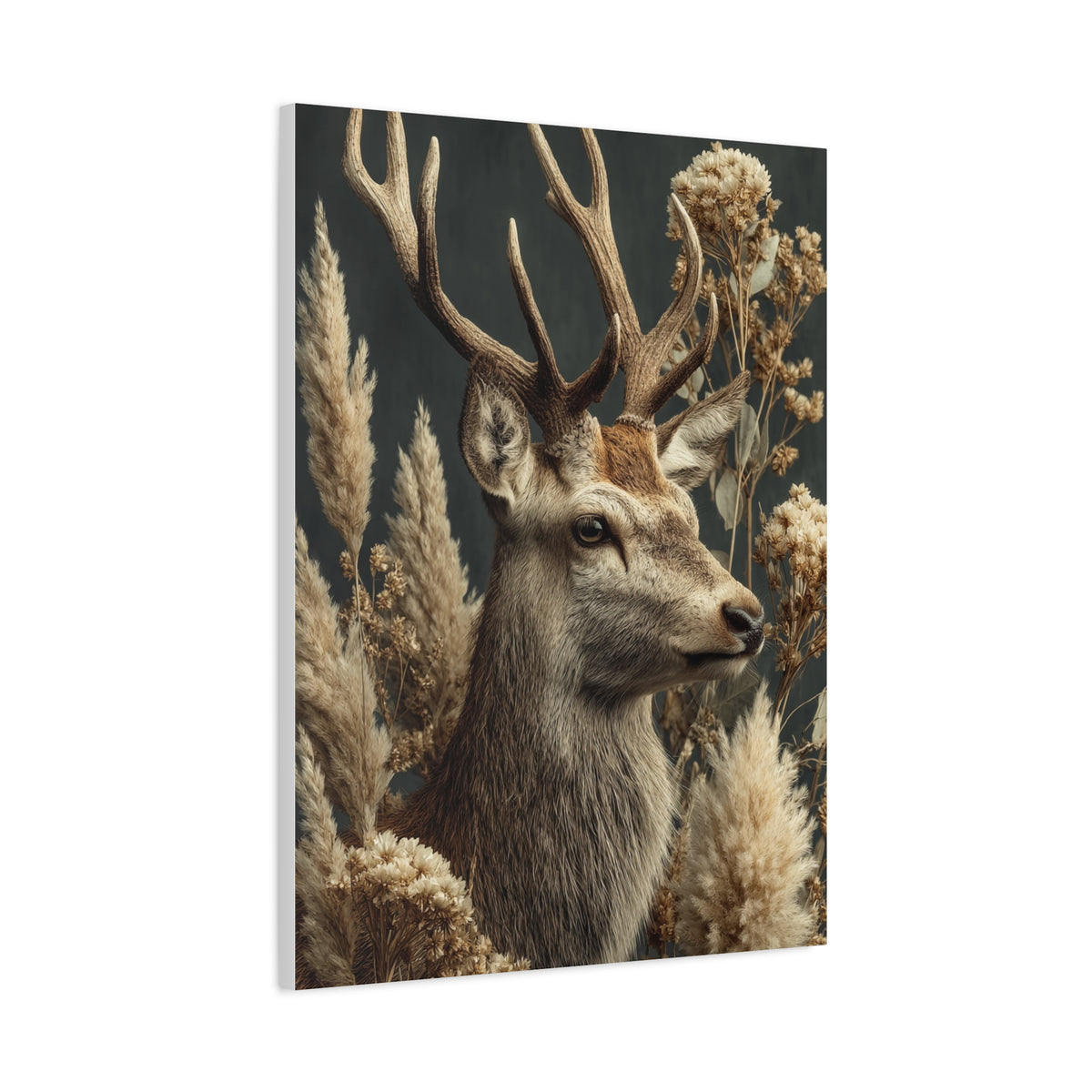Victorian Natural History Deer Study Wall Art & Canvas Print