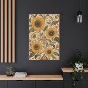 Ornate Floral Sunflower Tapestry Wall Art & Canvas Print