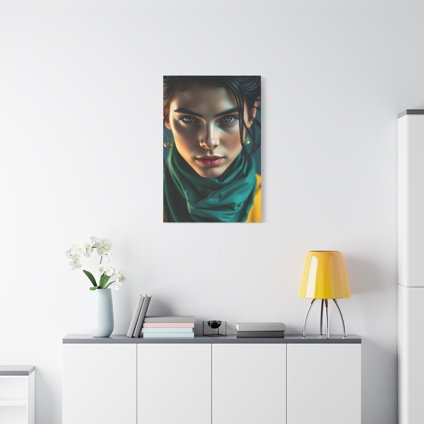 Vision Blue & Green Art Art Wall Art & Canvas Print