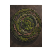 Circular Preserved Moss Relief Wall Art & Canvas Print