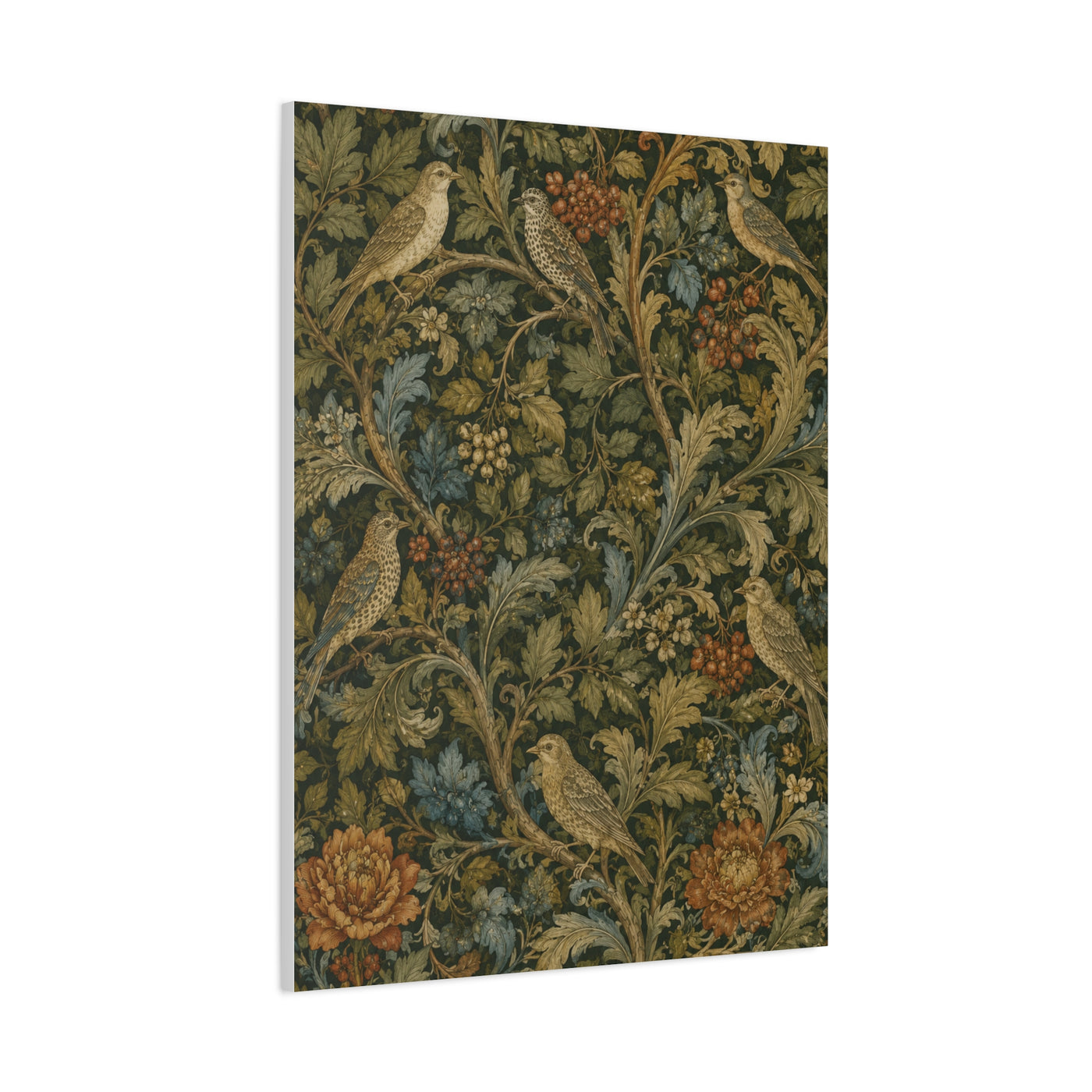 Matthew 6:26 Heritage Botanical Scripture Wall Art & Canvas Print