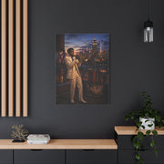 Rooftop Jazz Manhattan Twilight Wall Art & Canvas Print