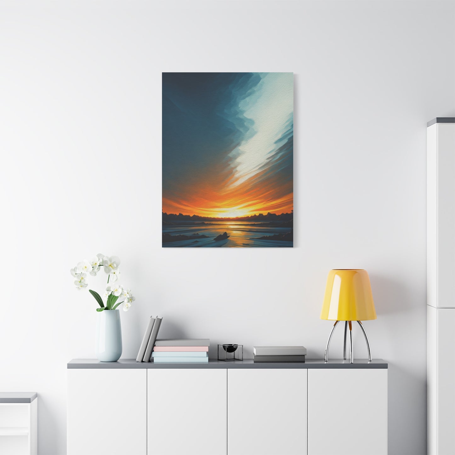 Calm Horizon at Dusk Wall Art & Canvas Prints