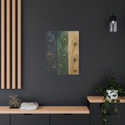 Peacock Feather Triptych Harmony Wall Art & Canvas Print
