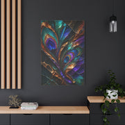 Abstract Peacock Ore Crystal Wall Art & Canvas Print
