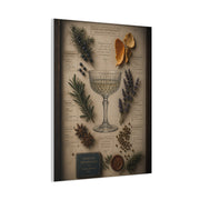Cocktail Botanical Herbarium Study Wall Art & Canvas Print