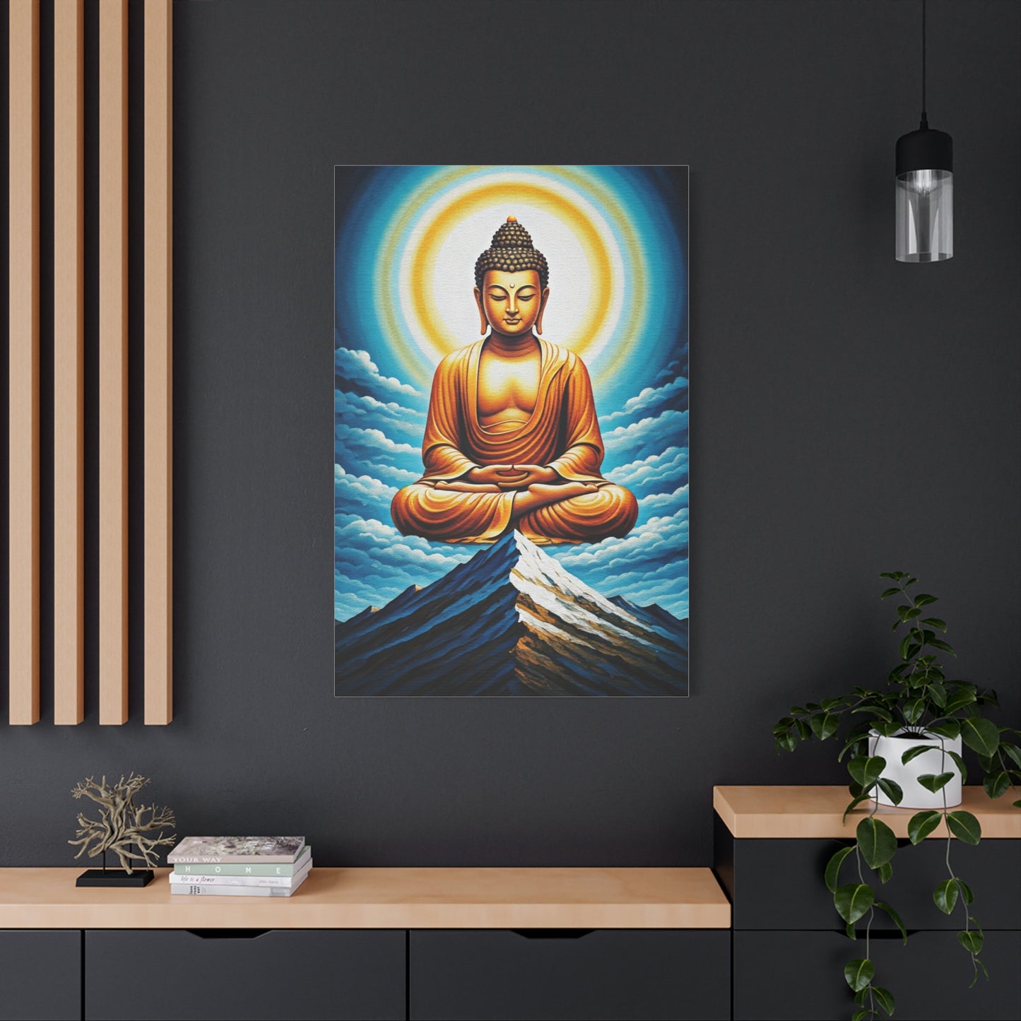 Celestial Buddha Above the Mountains Wall Art & Canvas Prints