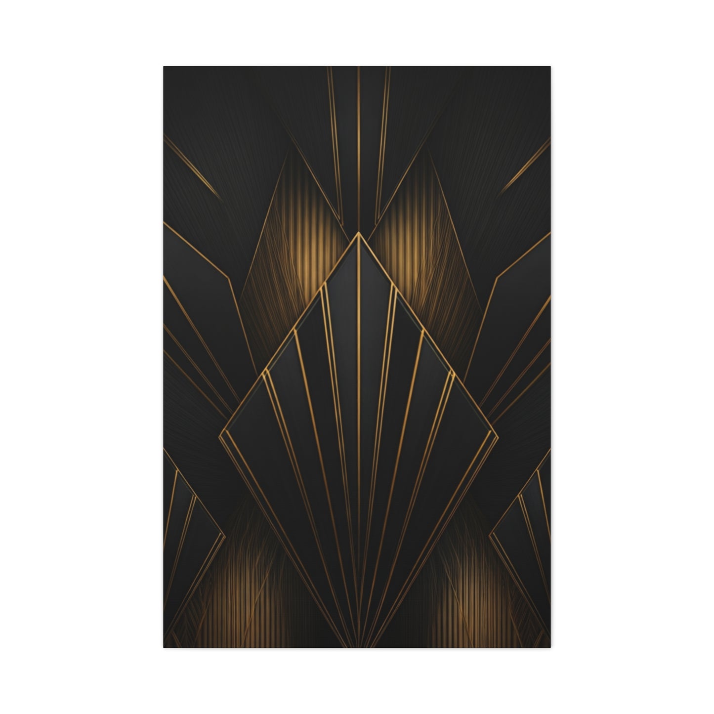 Deco Diamond Elegance Black & Gold Wall Art & Canvas Prints