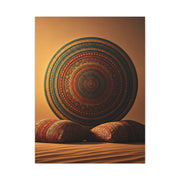 Sacred Mandala Resting in Sand Wall Art & Canvas Prints