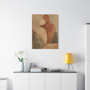 Minimal Abstract Embrace Romance Wall Art & Canvas Print