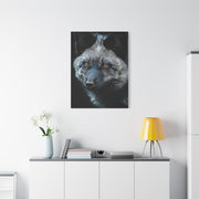 Silver Fox Velvet Portrait Wall Art & Canvas Print