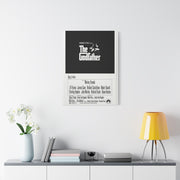 The Godfather Movie Poster Wall Art & Canvas Print