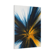 Blue and Gold Radiating Abstract Wall Art & Canvas Prints