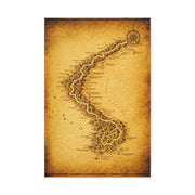 Vintage Serpent River Map Wall Art & Canvas Prints