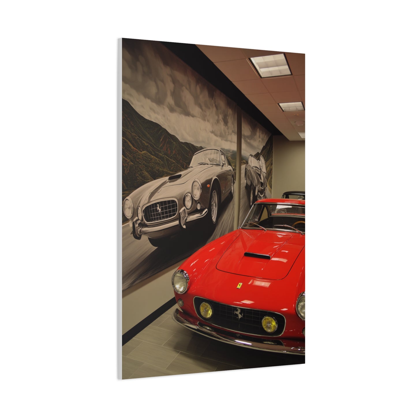 Ferrari Showroom Automotive Wall Art & Canvas Print