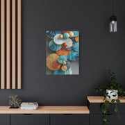 Overlapping Multicolor Metal Circles Wall Art & Canvas Print