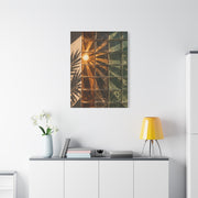 Sunburst Glass Block Reflection Wall Art & Canvas Print