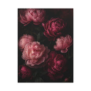 Dark Peony Floral Pink Wall Art & Canvas Print